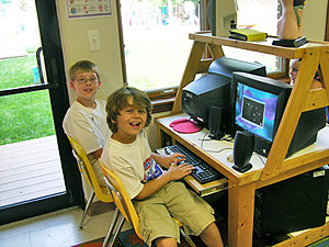 kids on computers